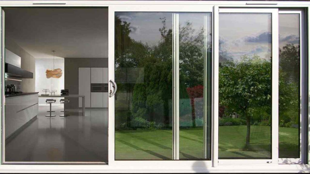 glass of aluminum sliding door