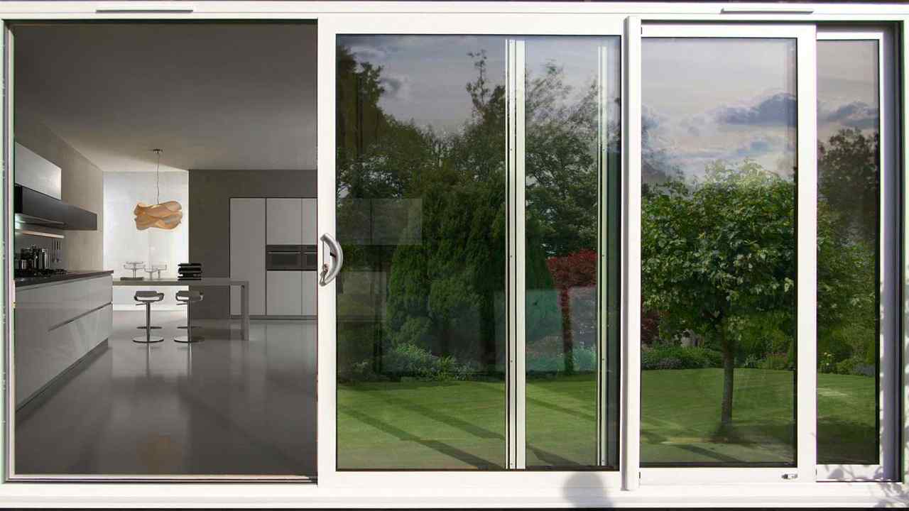 glass of aluminum sliding door